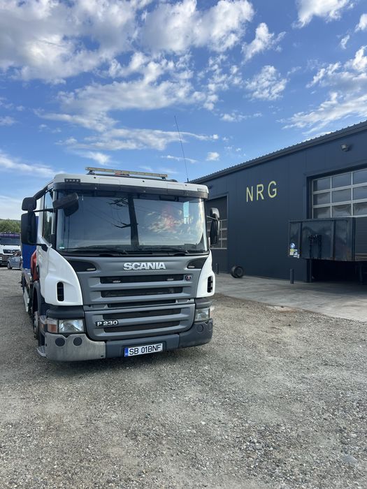 Vând Scania P230 cu Macara Palfinger PK 14080 și Platformă Specializată