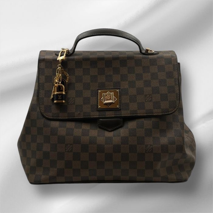 Louis Vuitton Damier Bergamo MM Handbag Brown DamierEbene Дамска чанта