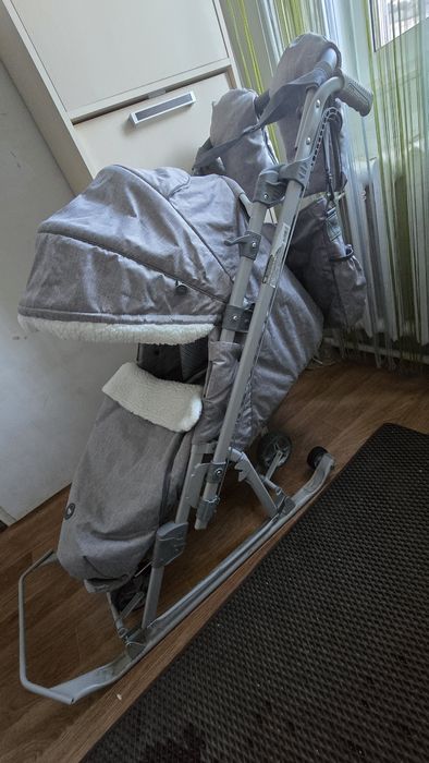 Санки-коляска утеплённые Nika