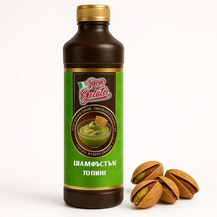 Топинг шоколад, ягода, карамел, бял шоколад, малина, шам фъстък