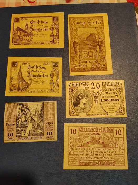 20 bancnote Austria din anii 20