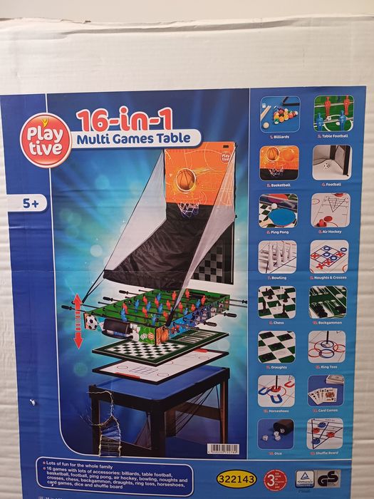 Mulți Games Table 16-in-1, 5 ani+