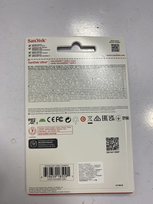 Sandisk Ultra microSD 128 GB