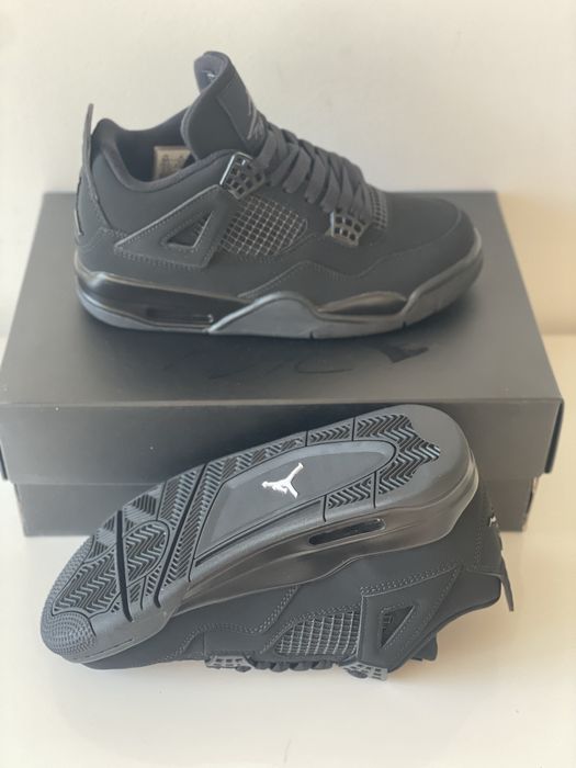 Air Jordan 4 Black Cat Retro Graphite Light Canvas Bred Thunder Red