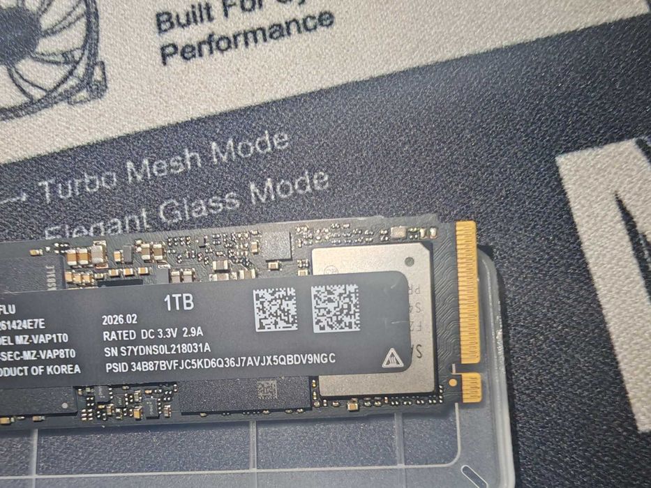 НОВ ! Samsung SSD 9100 PRO 1TB PCIe 5.0 NVMe 2.0 M.2 Read 14700 MB/s Write 13300 MB/s