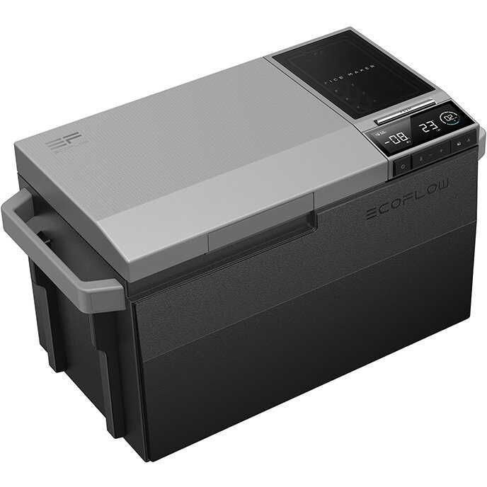 Frigider auto EcoFlow Glacier, Dual Zone, 38L, cuburi de gheata, WiFi