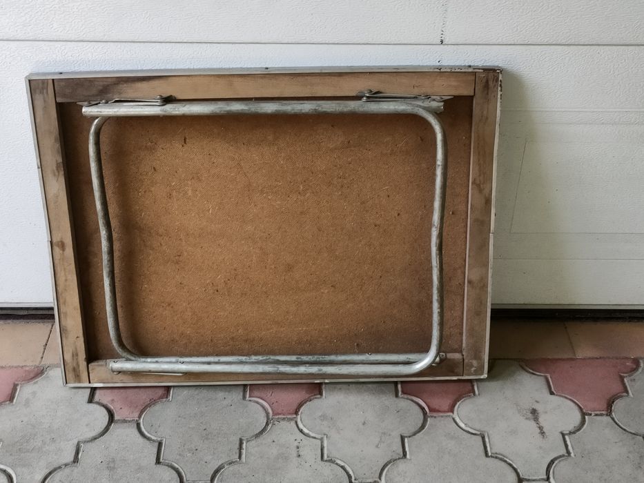 masa plianta aluminiu 75x56x62cm-pescuit,camping,grătar,picnic-anii 80