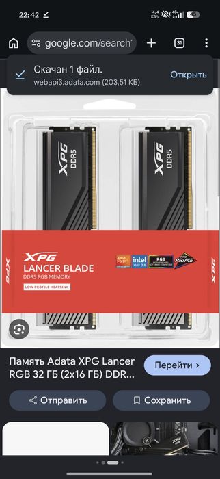 XPG 16 GB DDR5 1x