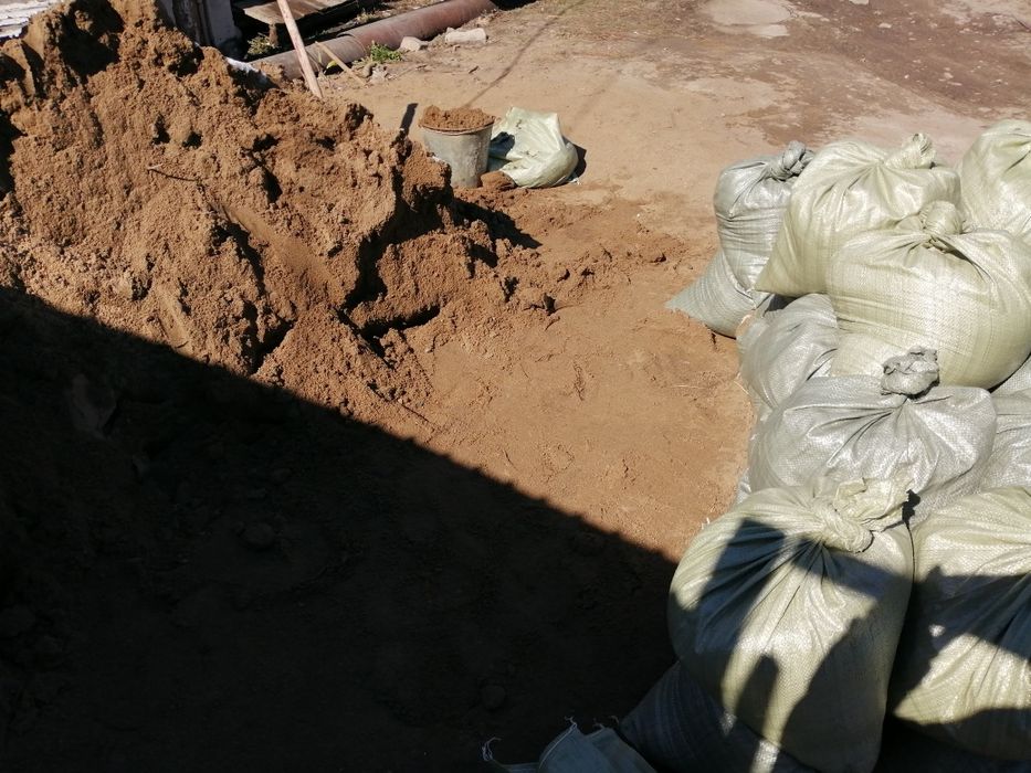 Песок речной,керамзит, щебень в мешках