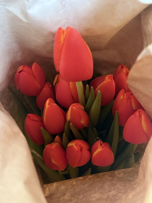 Тюльпаны с оформлением!