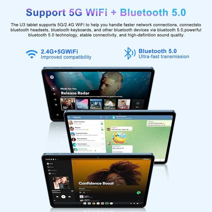 Таблет 2025 Android 14, 22GB RAM 128GB ROM 1TB Expansion, 10-инчов