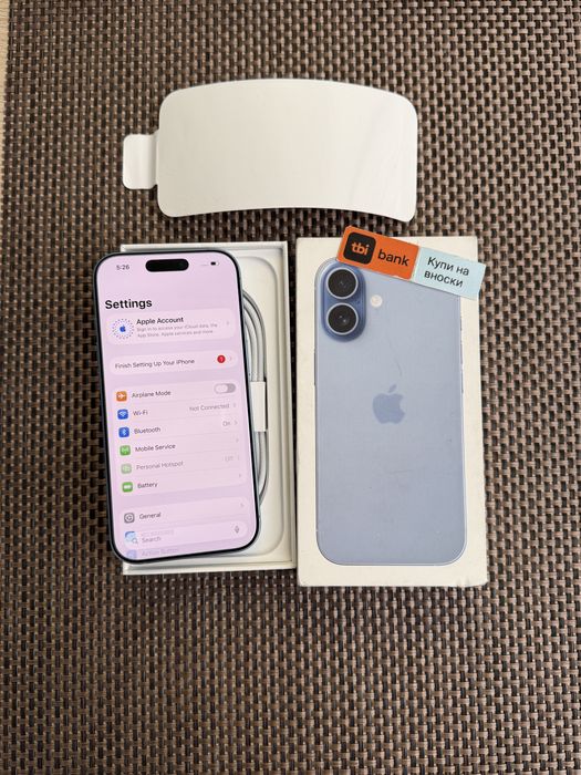 НОВ*iphone 17 Лизинг от 64лв/м BLUE айфон 17 син