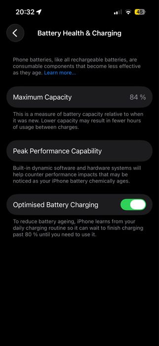 КАТО НОВ! iPhone 14 Pro 256 GB Deep Purple 84% Battery Health