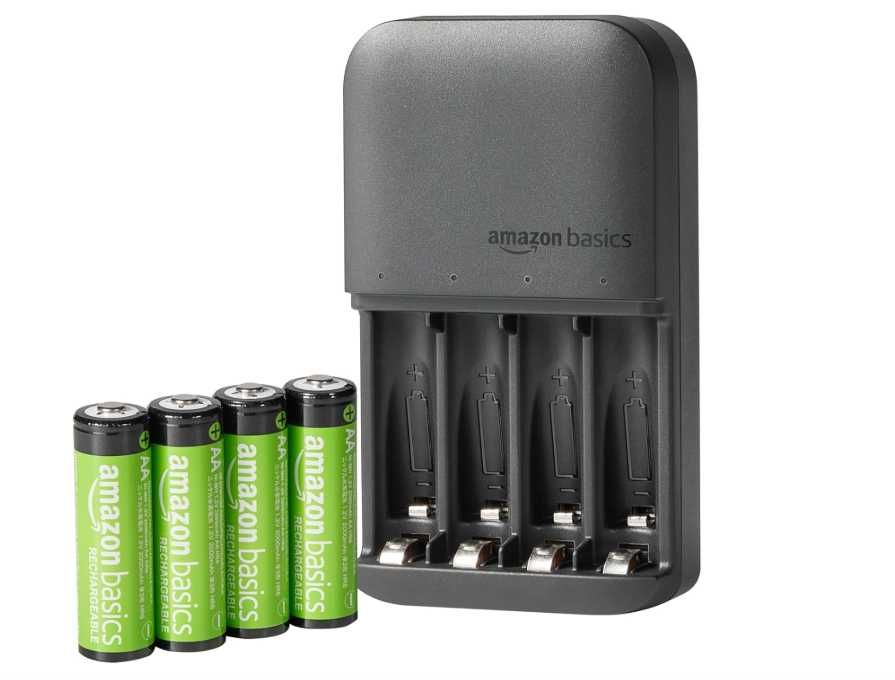Amazon акумулаторни батерии АА(4 бр) и ААА(4 бр) с комбинирано зарядно