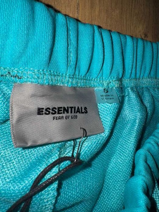 Fear Of God "Essentials" Turquoise Shorts