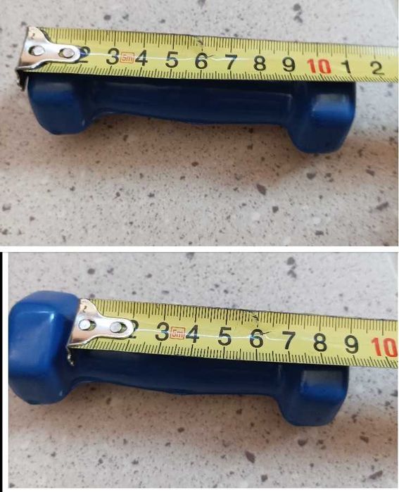 Gantere albastre 0.5kg x2