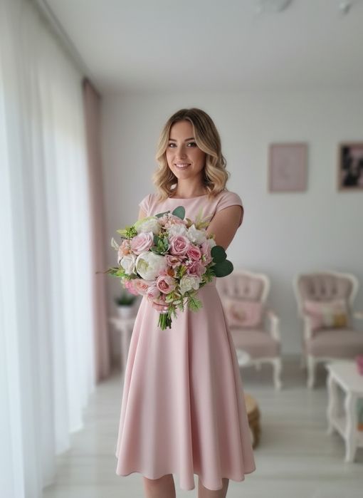 Buchet mireasa / nasa , lumanari