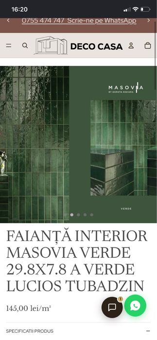 Faianta interior Tubadzin Masovia