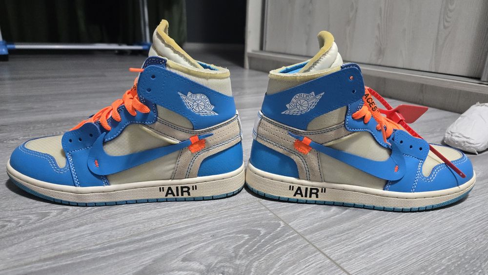 Jordan 1 Off-White UNC Albastru
