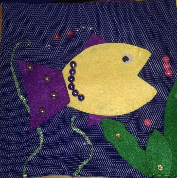 Развивающая книга из фетра