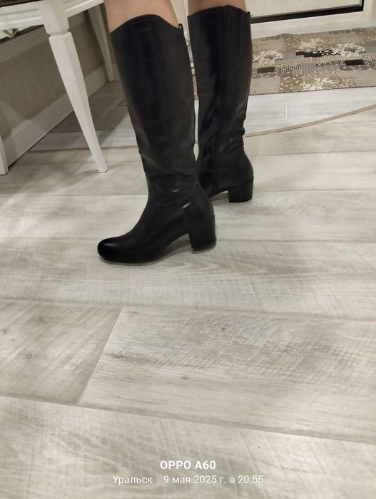 Продам сапоги кожаные