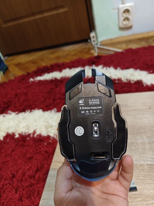 Mouse gaming free wolf RGB wireless