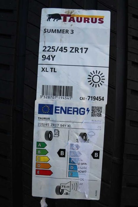 Anvelope vara noi 225/45R17 94Y, XL, ZR, Taurus, DOT 2026