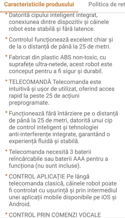 Jucărie robot câine IUni