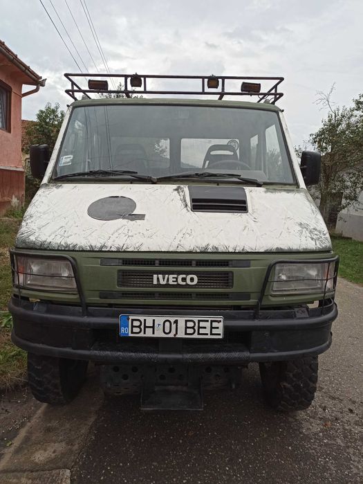 Iveco Daily 40.10 Allrad 4x4 cu reductor,cabină dublă și platformă