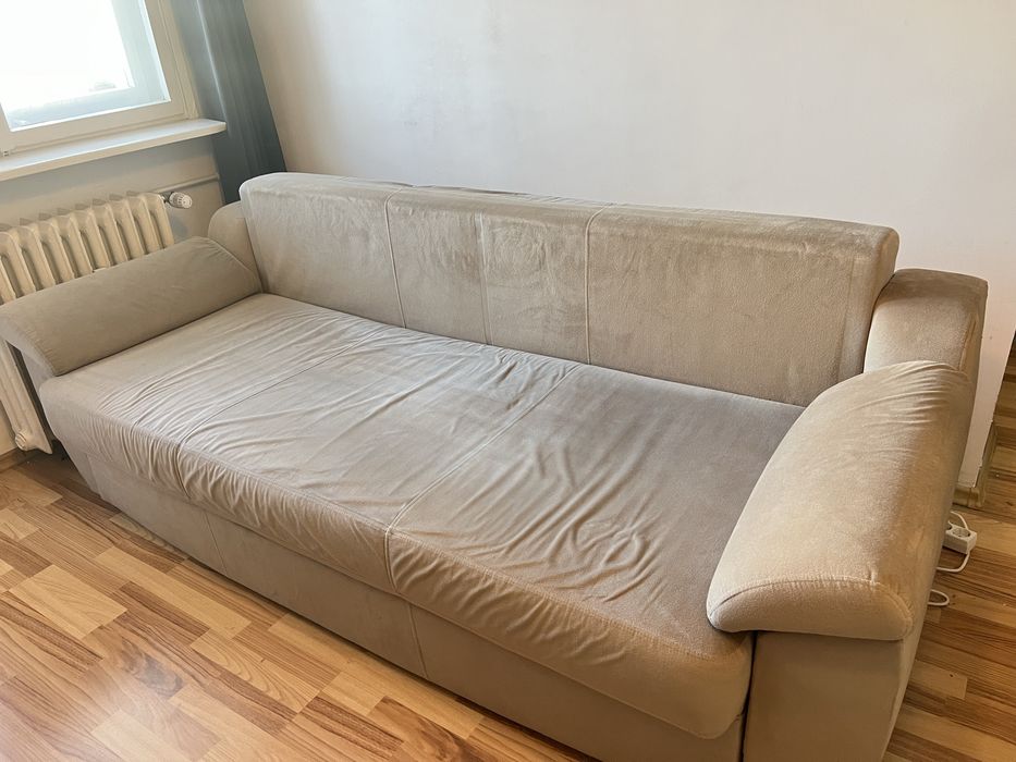 Canapea gri-crem 190 cm in stare foarte buna