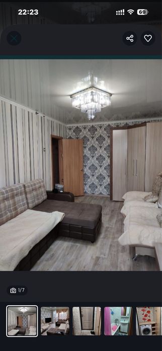 Бір бөлмелі пәтер жалға беріледі
