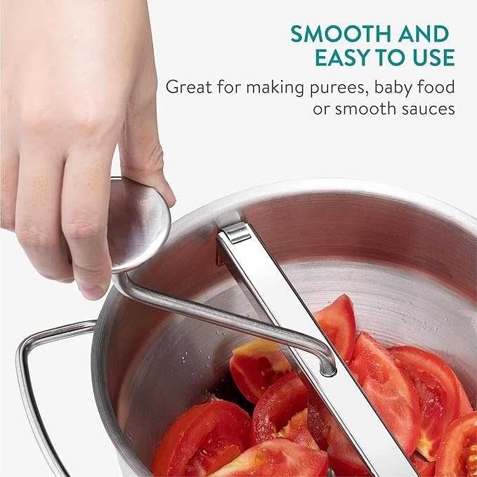 Многофункционална ръчна мелачка неръждаема стомана с 3 диска