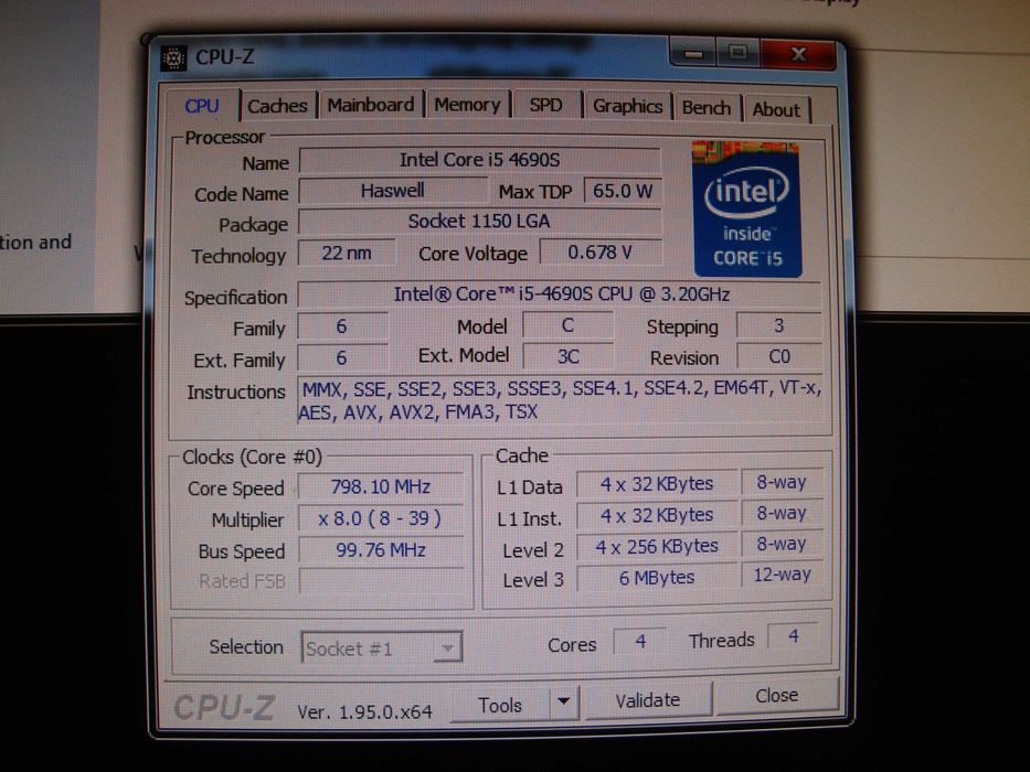 Procesor intel core i5 4690S 3.9 Ghz 6mb sk 1150 65w TDP