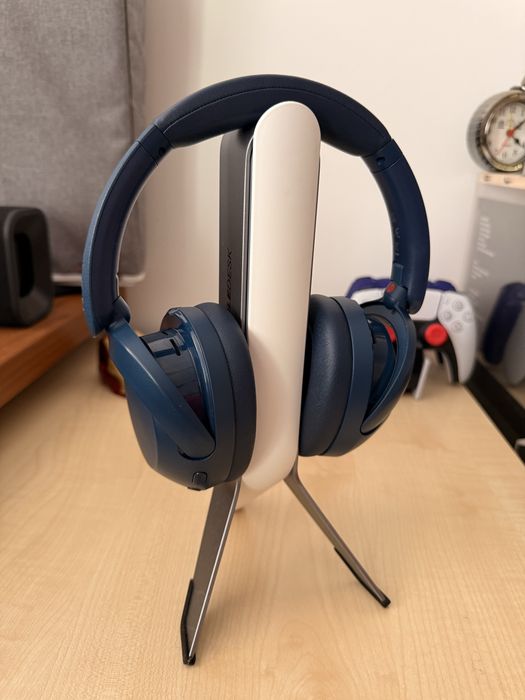 Casti Over the Ear Sony WHXB910NL Extra Bass Noise cancelling Wireless Bluetooth Microfon Albastru