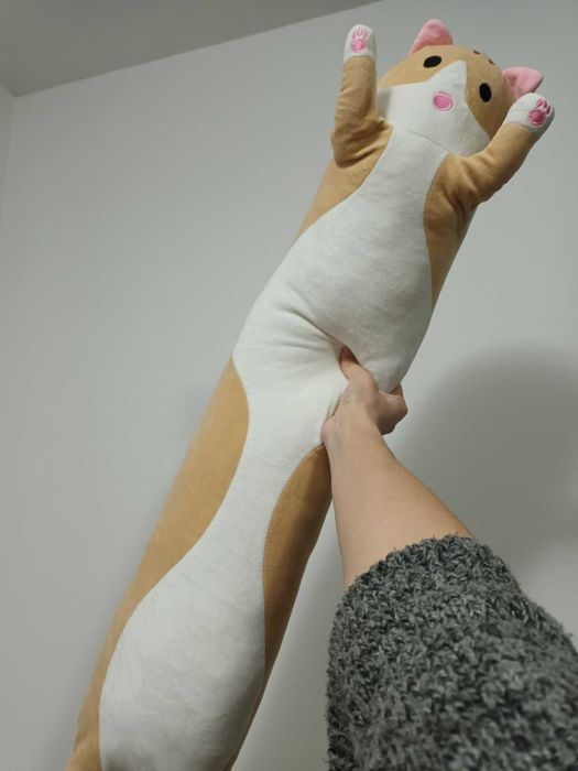 Плюшена котка възглавница/стопер 90см, Спиди/лично предаване