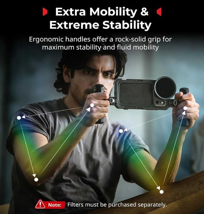 Smallrig 5541 - iPhone 17 Pro Max Mobile Dual Handheld Kit Lens Mount