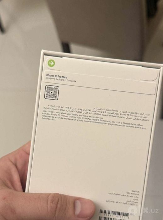 Iphone 18 pro max 1terabayt 1/1 dubay
