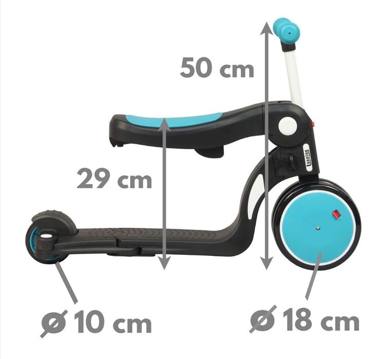 Vand trotineta - tricicleta - bicicleta fara pedale Scootizz 4 in 1, 2-4 ani