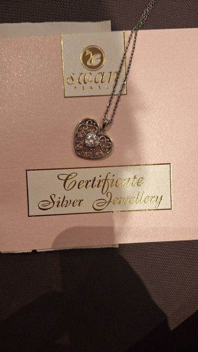 Сребърни колиета сърца