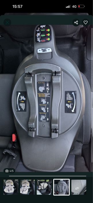 Vând scoică auto Joie Signature + Isofix 360