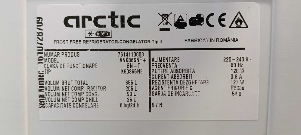 Vand combina frigorifica Arctic