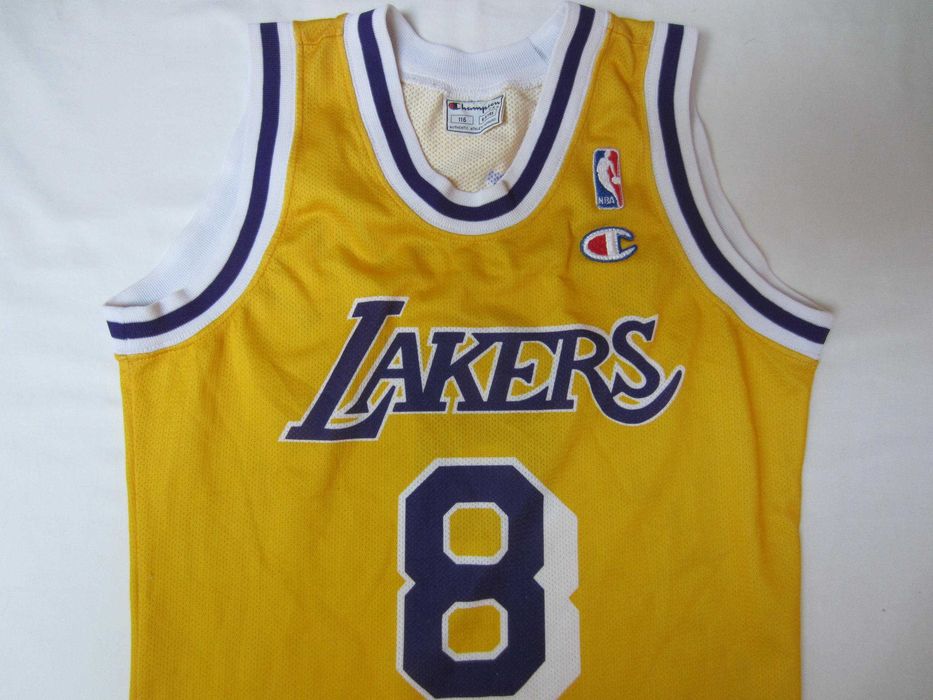 Maiou baschet Kobe BRYANT, NBA Lakers, masura 116 ( 5-6ani), Champion, stare f.buna