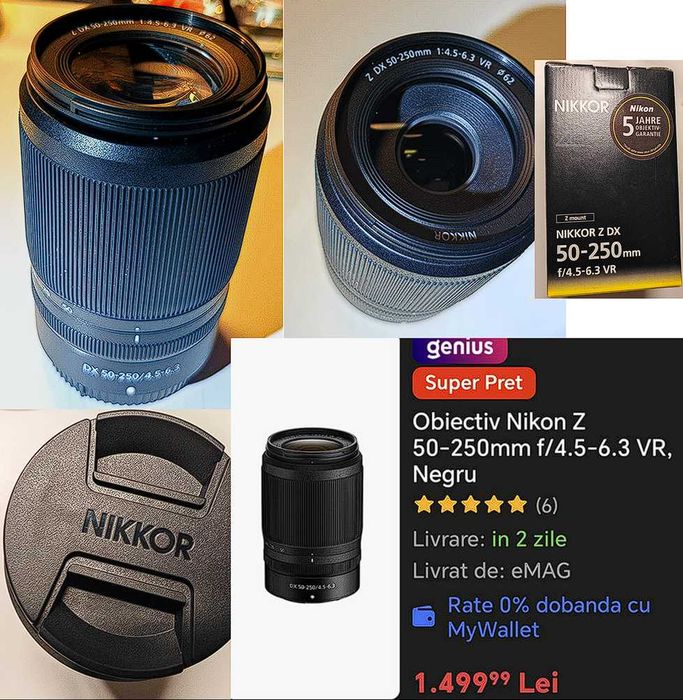 Aparat foto NIKON ZF-c kit 16-50 VR+ 50-250 VR