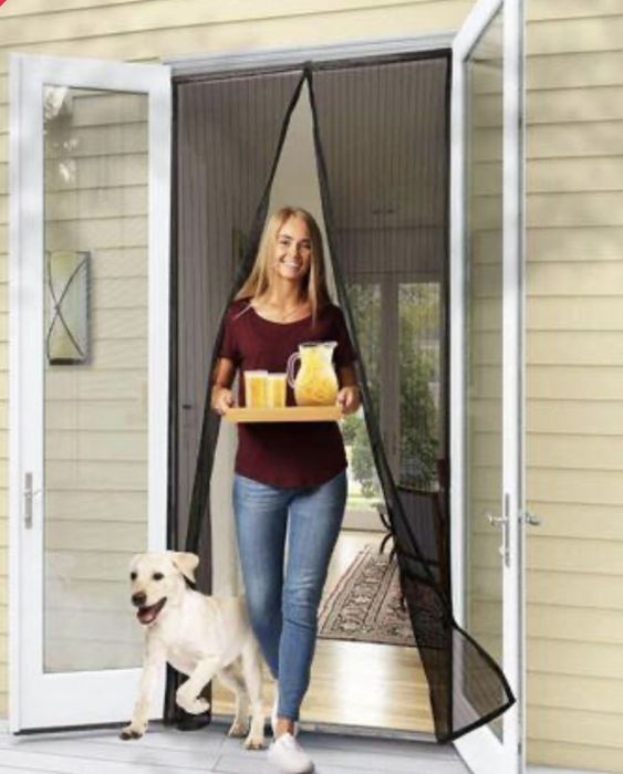 1+1 Gratuit Perdea magnetica de usa improtriva insectelor 210x100 cm