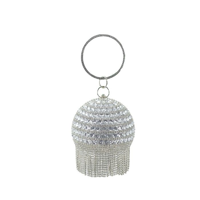 Вечерний крач, сумка в стразах