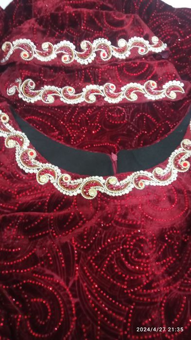 Ajoyib bezaklar bilar qizlar kelinlar köylaklari tikamiz