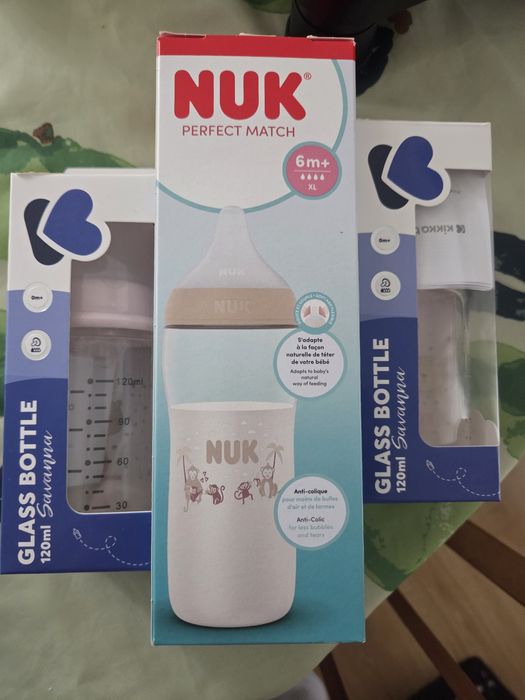 Бебешки шишета nuk, kikkaboo