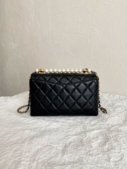 Geanta Chanel pearl flap bag 23 cm, Premium