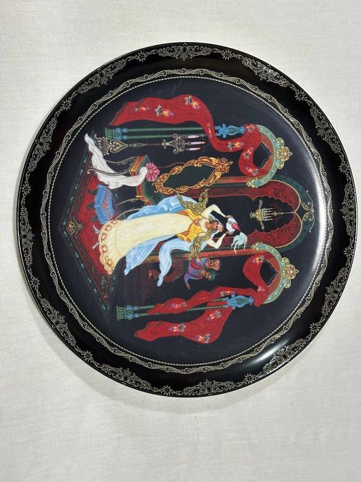 "Руслан и Людмила" Коллекционная тарелка. Европа. Ручная роспись.