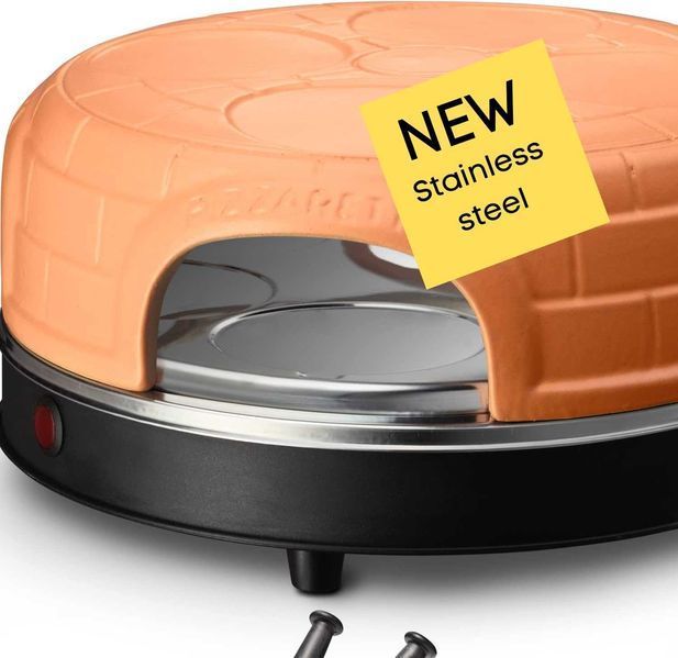 ПРОМО 2г Гаранция Нова Мощна Каменна Фурна за Пици, Emerio, 4 Души